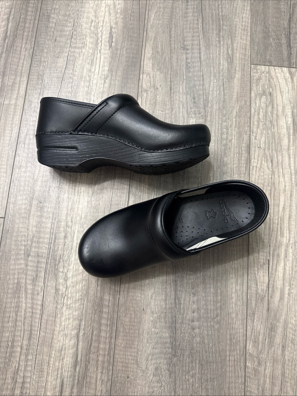 Dansko Black Slip-On Professional Clogs